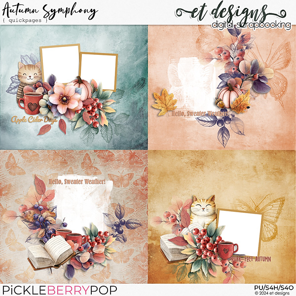 Autumn Symphony Quickpages by et designs