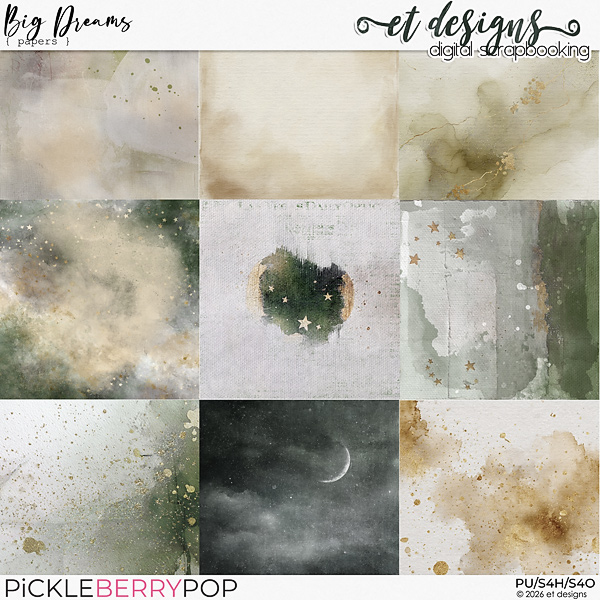 Big Dreams Papers by et designs