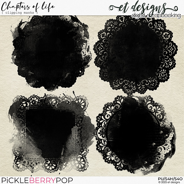 Chapters of Life Clipping Masks by et designs
