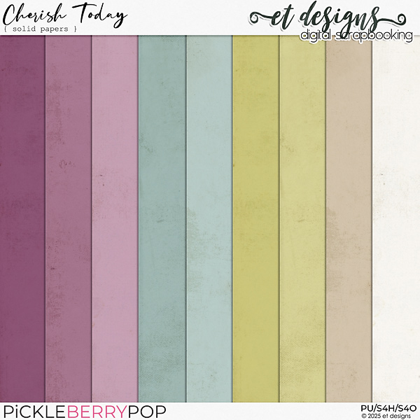 Cherish Today Solid Papers by et designs