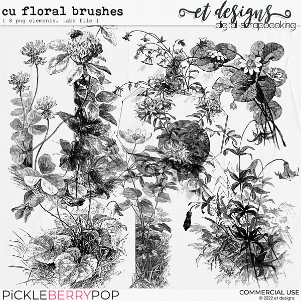 CU Floral Brushes by et designs