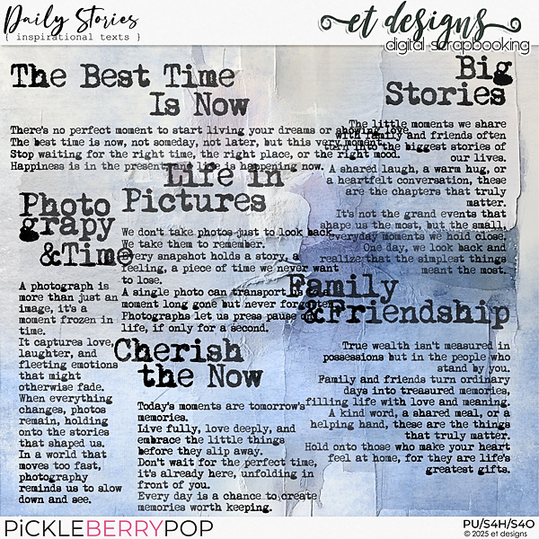 Daily Stories Inspirational Texts by et designs