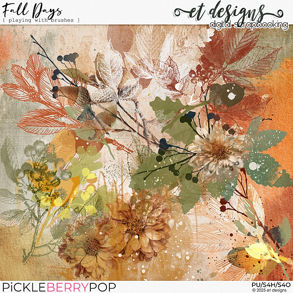 Fall Days Playing with Brushes by et designs