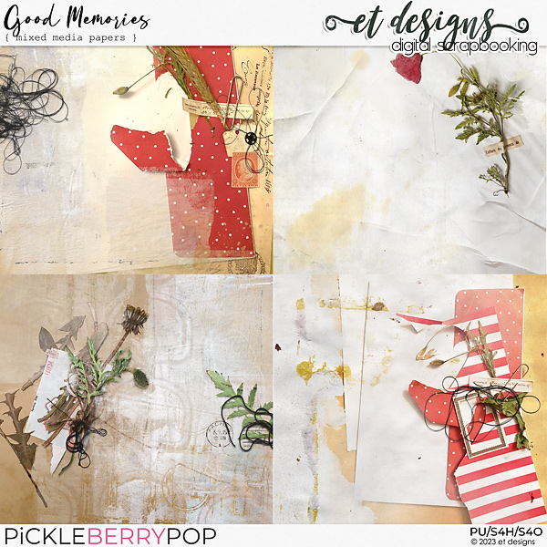 Good Memories Mixed Media Papers by et designs