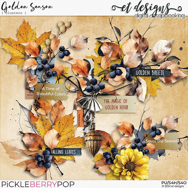 Golden Season Clusters by et designs