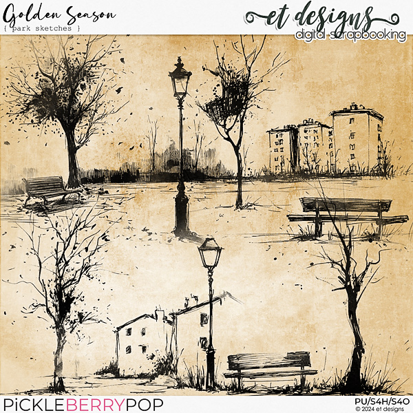 Golden Season Park Sketches by et designs