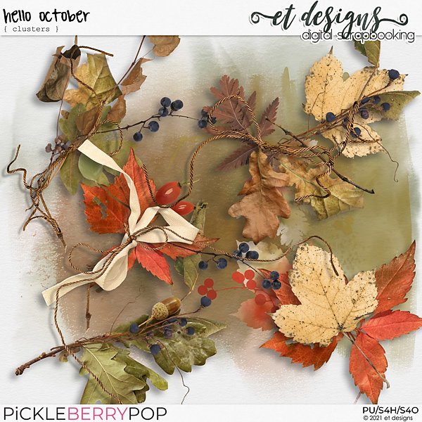 Hello October Clusters by et designs