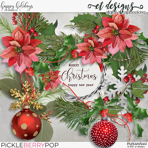 Happy Holidays Clusters by et designs