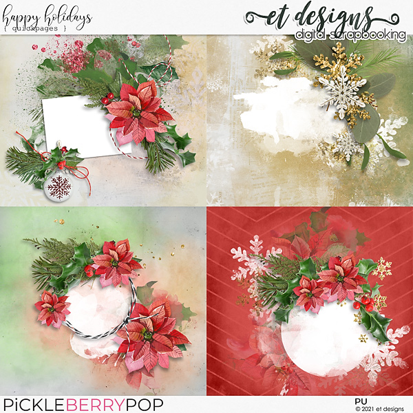 Happy Holidays Quickpages by et designs