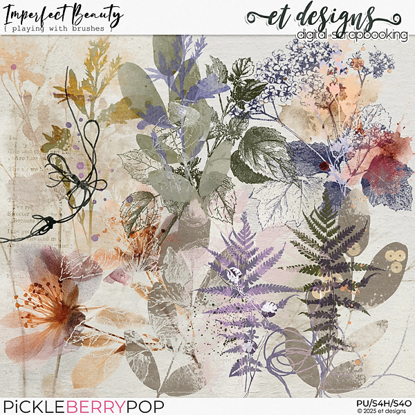 Imperfect Beauty Playing with Brushes by et designs