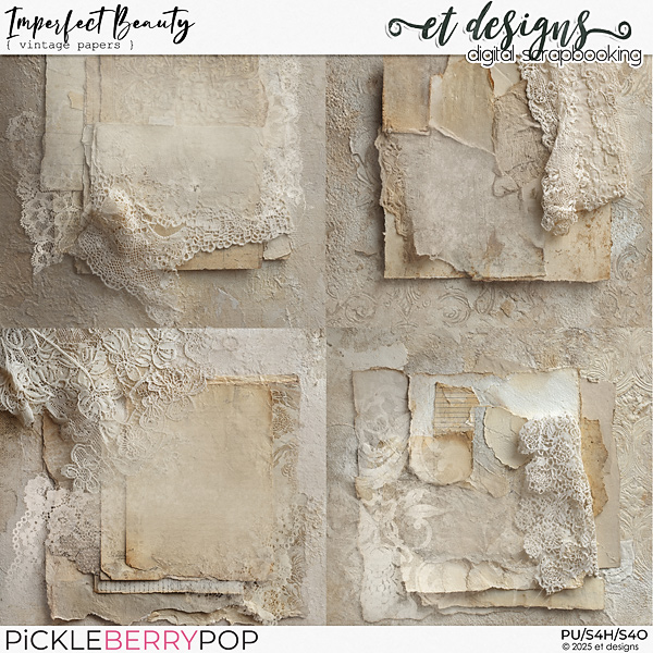 Imperfect Beauty Vintage Papers by et designs Imperfect Beauty Vintage Papers by et designs