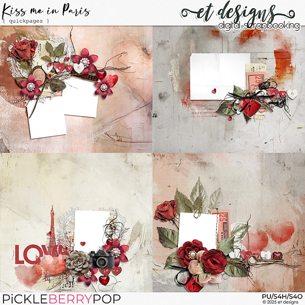 Kiss me in Paris Quickpages by et designs