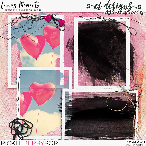 Loving Moments Clipping Masks & Frames by et designs