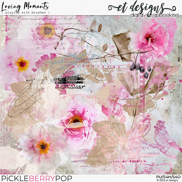 Loving Moments Playing with Brushes by et designs