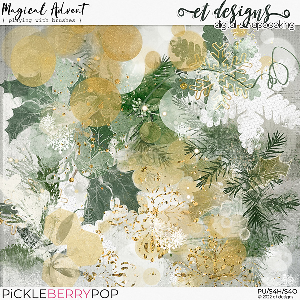 Magical Advent Playing with Brushes by et designs