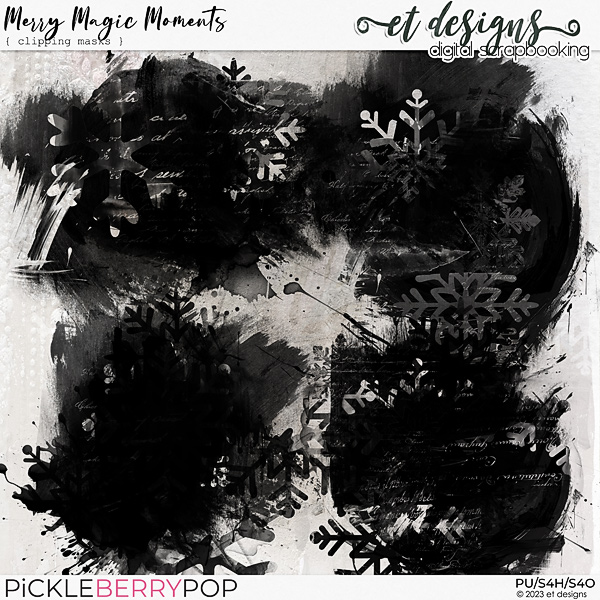 Merry Magic Moments Clipping Masks by et designs