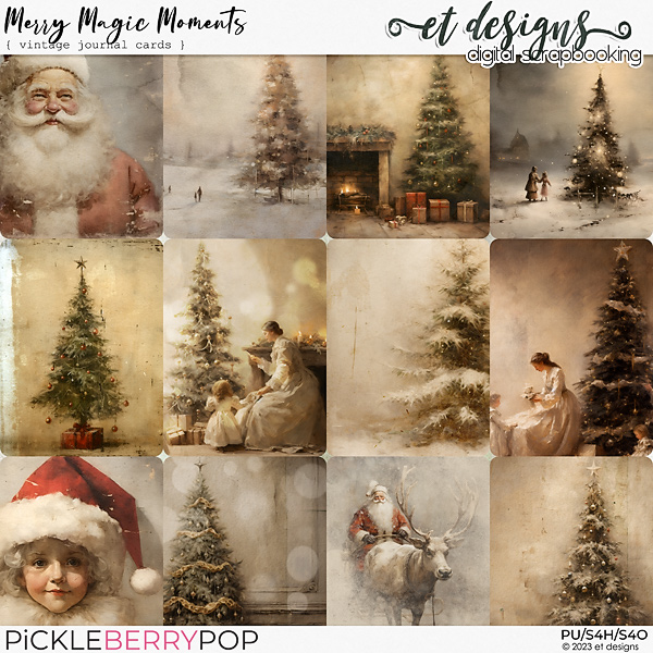 Merry Magic Moments Journal Cards by et designs