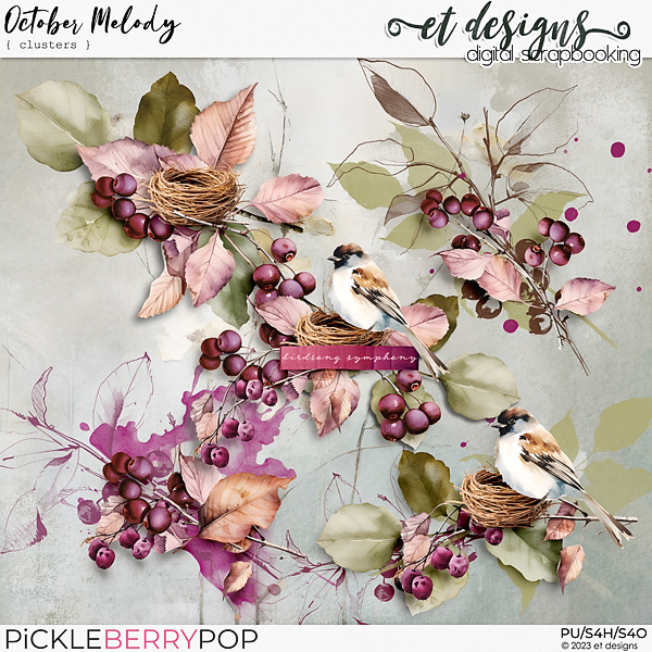 October Melody Clusters by et designs