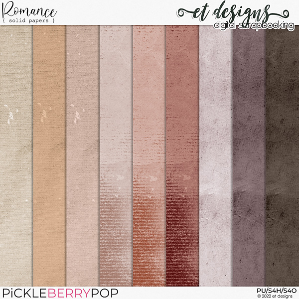 Romance Solid Papers by et designs