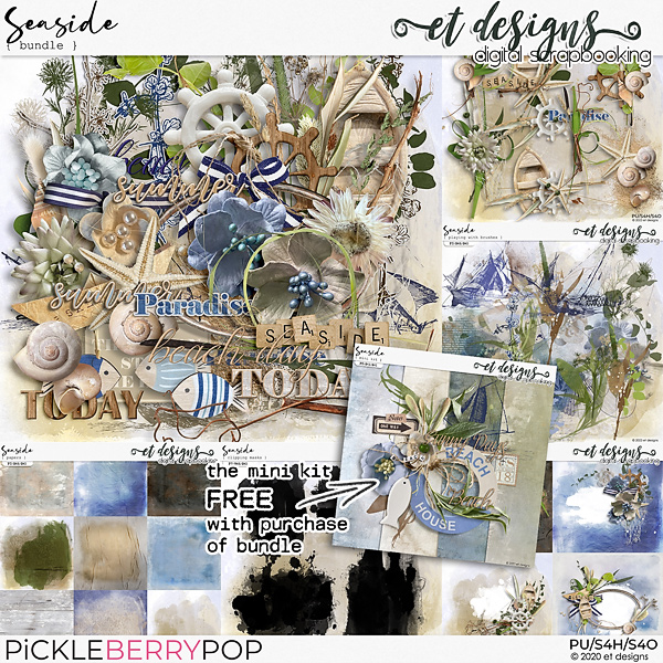 Seaside Bundle Plus FREE Mini Kit by et designs