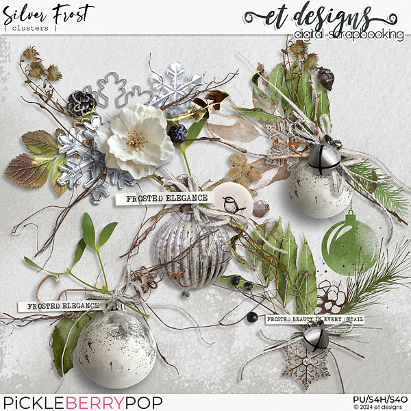 Silver Frost Clusters by et designs