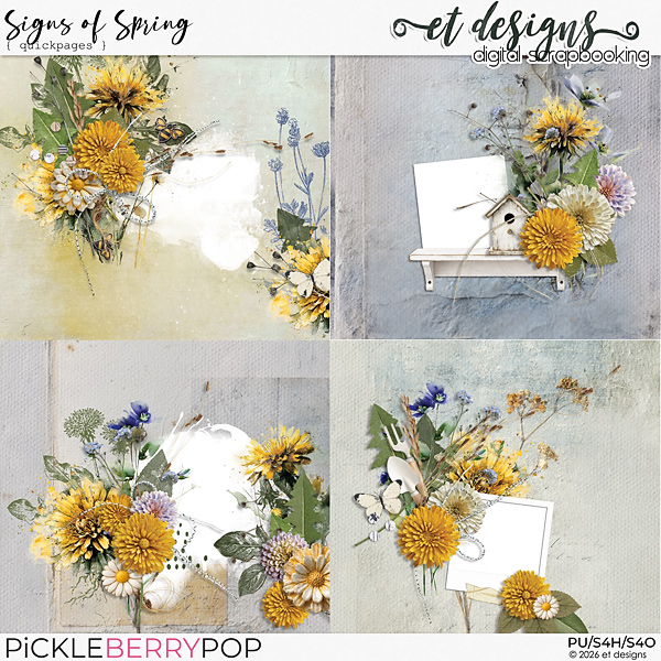 Signs of Spring Quickpages by et designs