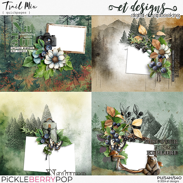 Trail Mix Quickpages by et designs