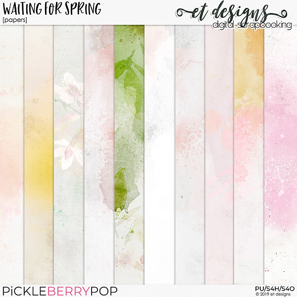 Waiting for Spring Papers by et designs