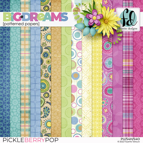 BiG Dreams: Patterned Papers