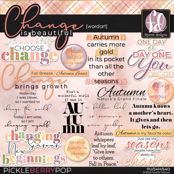 Change is Beautiful: WordArt