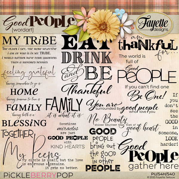 Good People: WordArt