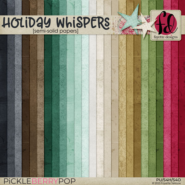 Holiday Whispers: Semi-Solid Papers