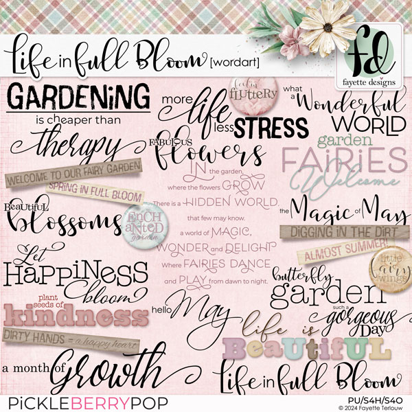 Life in Full Bloom: WordArt