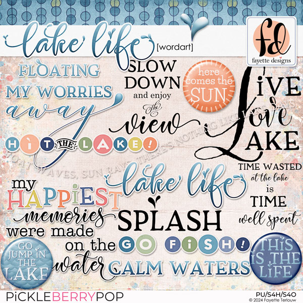 Lake Life: WordArt