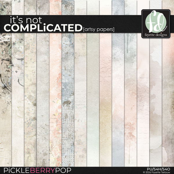 It's Not Complicated: Artsy Papers