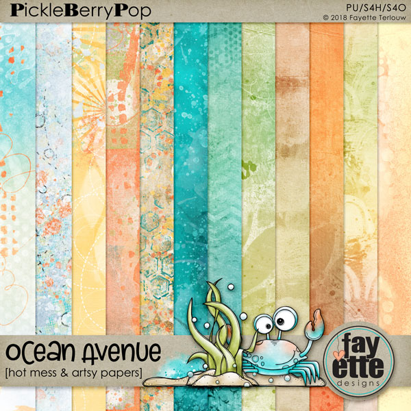 Ocean Avenue Hot Mess & Artsy Papers