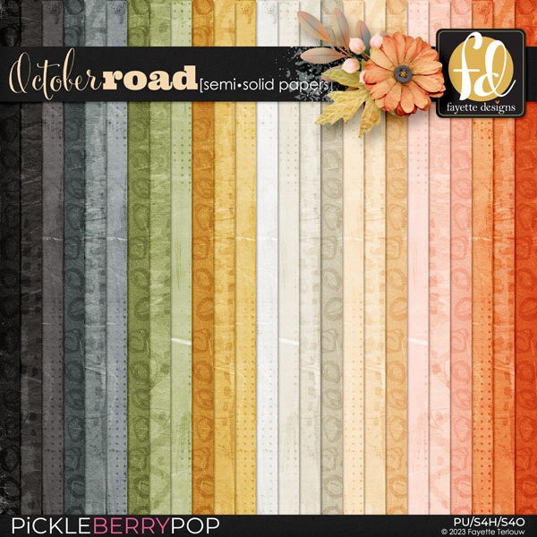 October Road: Semi Solid Papers