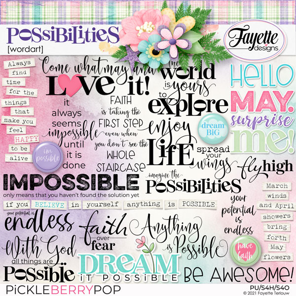 Possibilities: WordArt