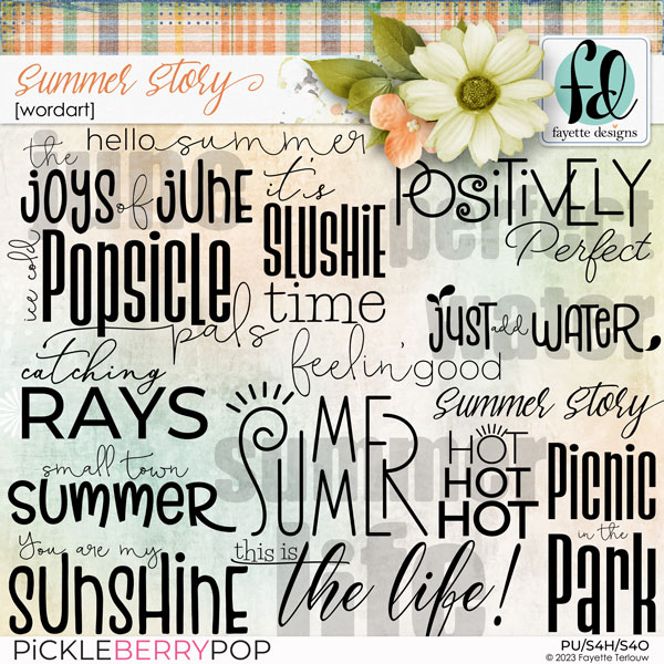 Summer Story: WordArt