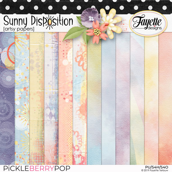 Sunny Disposition: Artsy Papers