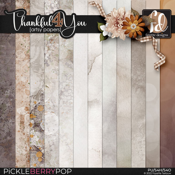 Thankful4You: Artsy Papers