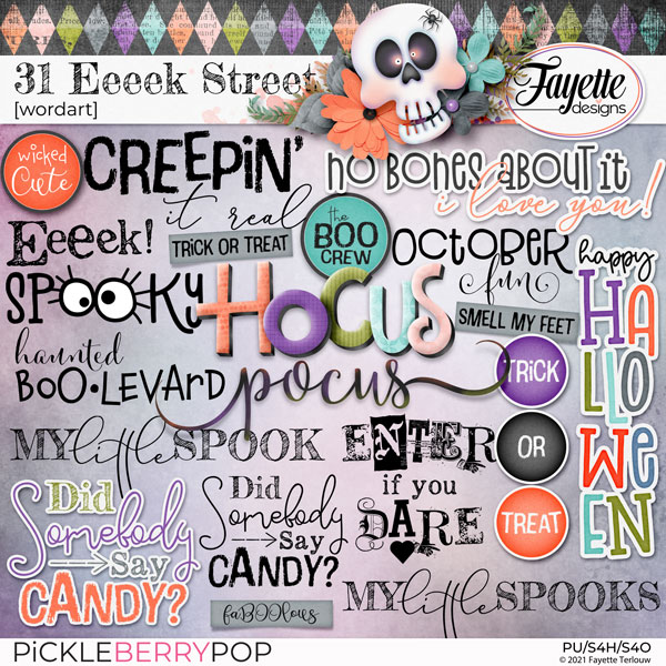 31 Eeeek Street: WordArt