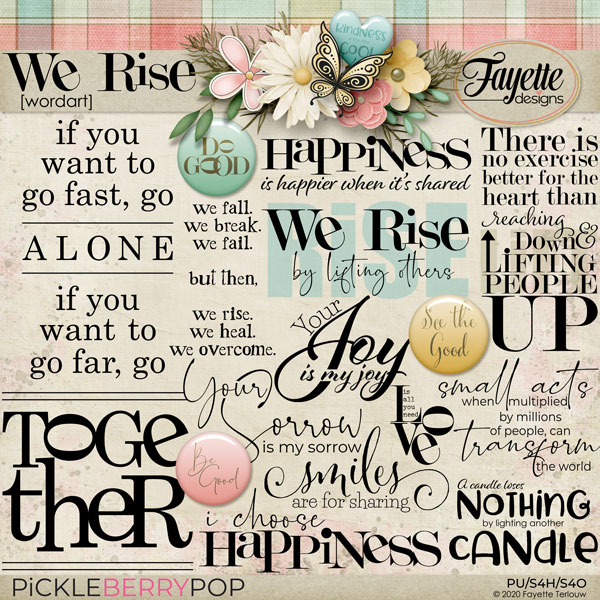 We Rise: WordArt