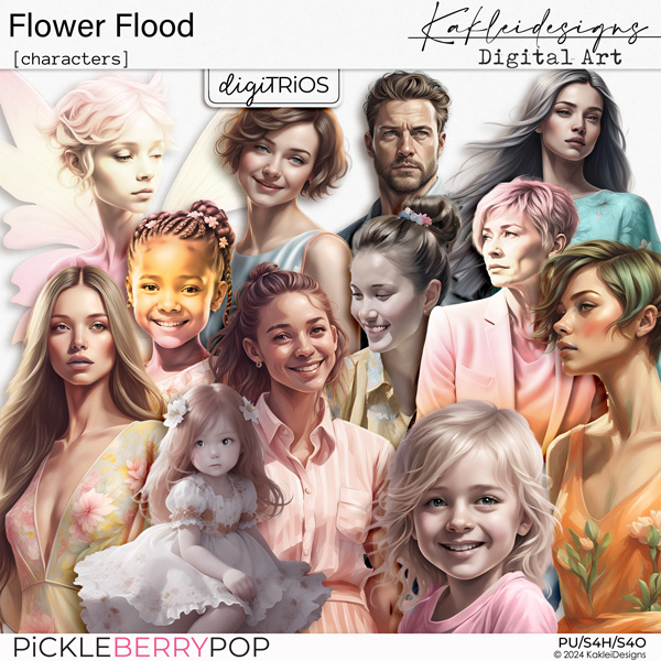 Flower Flood Characters