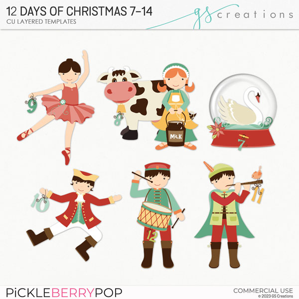 12 Days of Christmas 7-12 (CU)