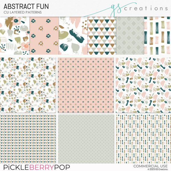 Abstract Fun Layered Patterns (CU)