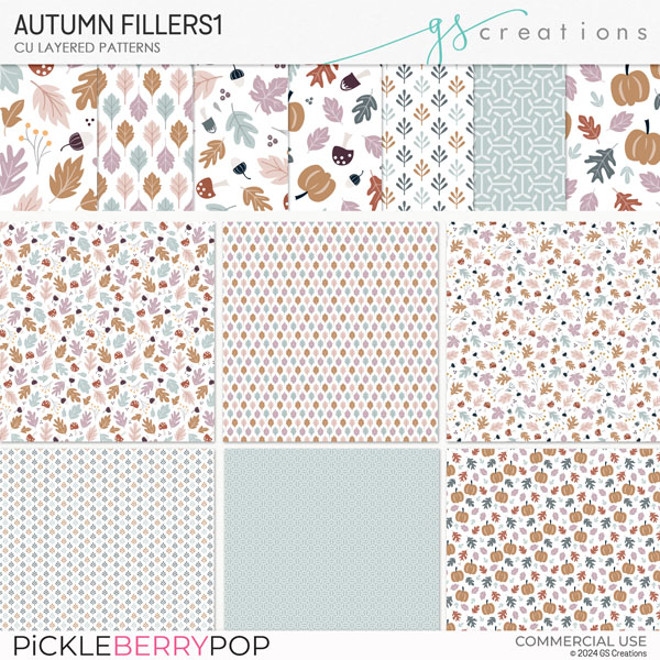 Autumn Fillers1 Patterns (CU)