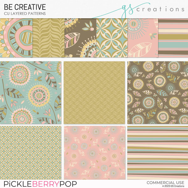 Be Creative Layered Patterns (CU)