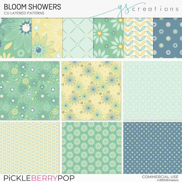 Bloom Showers Layered Patterns (CU)