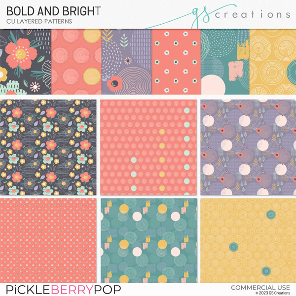 Bold and Bright Layered Patterns (CU)